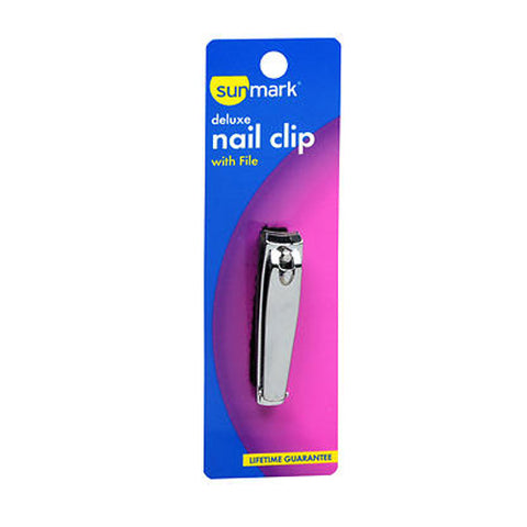 Sunmark, Deluxe Nail Clip With File, 1 each