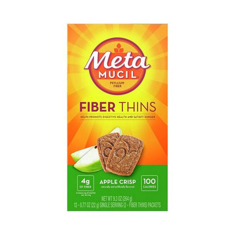 Metamucil, Fiber Wafers Apple Crisp, 12 Count