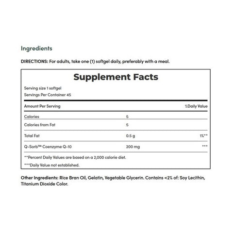 Nature's Bounty, Extra Strength Co Q-10, 200 mg, 45 Softgels