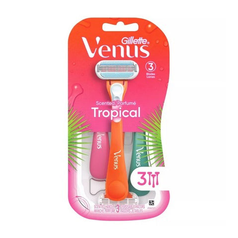 Gillette, Venus Tropical Disposable Razors, 3 each