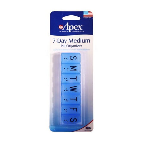 Carex, Apex 7-Day Pill Organizer, Medium 1 each