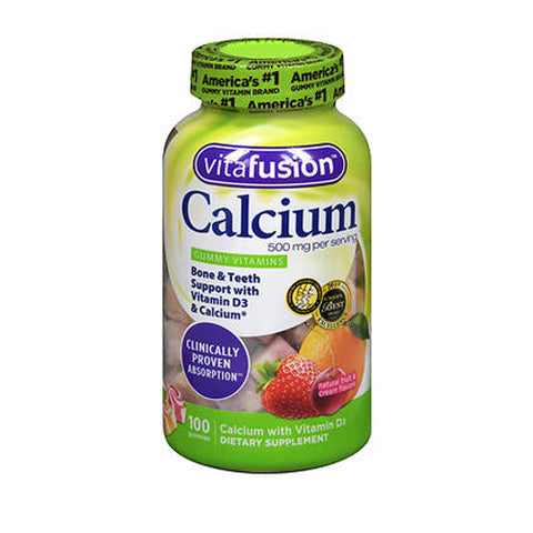 Vitafusion, Calcium Gummy Vitamins For Adults, 500 Mg, 100 each