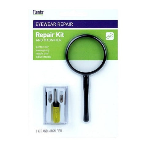 Flents, Eyeglass Repair Kit And Magnifier, 1 each
