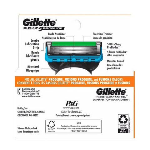 Gillette, Fusion Proglide Power Cartridges, 4 each