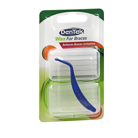 Dentek, Wax For Braces, Twin, Mint 1 each