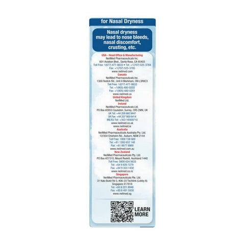Neilmed, Nasogel Nasal Spral Drip Free Gel Spray For Dry Noses, 30 ml