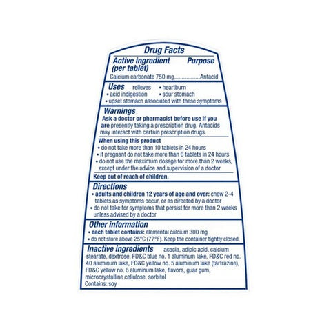The Honest Company, Tums Smoothies, Assorted Fruit 60 tabs