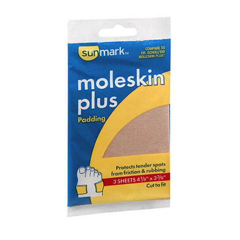 Sunmark, Moleskin Plus Padding, Count of 3