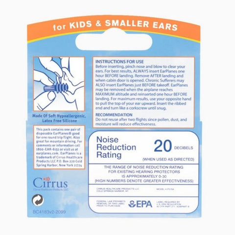 Earplanes, Childrens Ear Plugs Disposable, 1 each