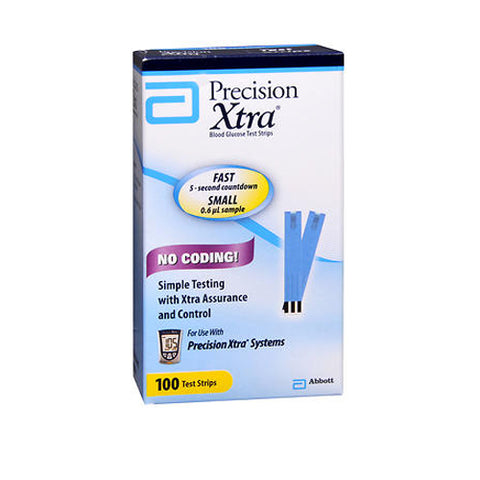 Precision Xtra, Blood Glucose Test Strips, 100 each