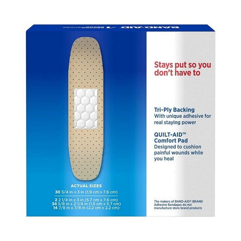 Band-Aid, Sheer Strips Assorted, 80 each