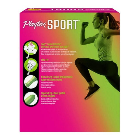 Playtex, Sport Tampons Regular Unscented, 18 Count