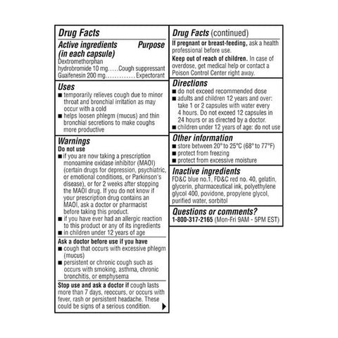 Coricidin Hbp, Chest Congestion And Cough Non-Drowsy Liqui-Gels, 20 Liqui-Gels