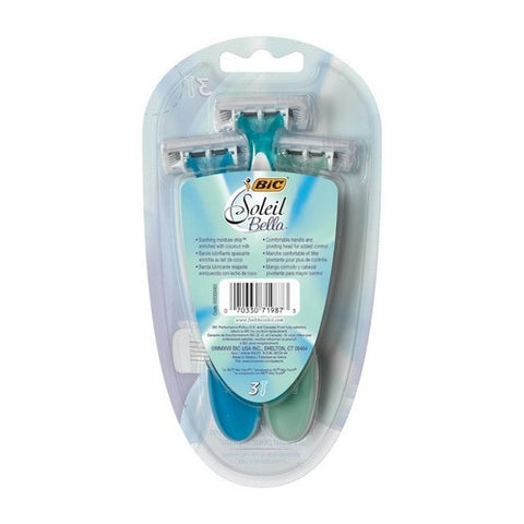 Bic, Soleil Bella Shavers E-Z Rinse, 3 each
