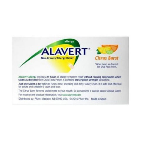 Alavert, 24 Hour Orally Disintegrating Tablets, Citrus Burst 18 tabs