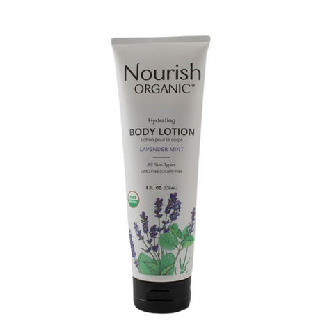 Nourish, Organic Body Lotion Lavender Mint, 8 Oz