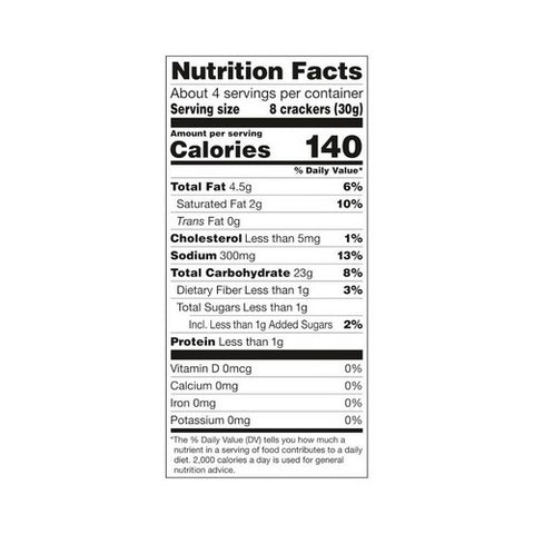 Glutino, Original Gluten Free Crackers, 4.4 Oz(Case Of 6)