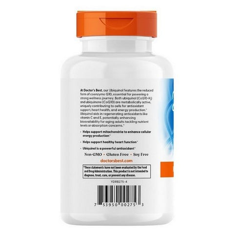 Doctors Best, Ubiquinol Featuring Kanekas QH, 200 mg, 120 Softgels