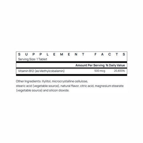 Jarrow Formulas, Methyl B-12, 500 mcg, 100 loz