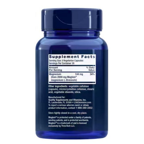 Life Extension, Neuro-Mag Magnesium L-Threonate, 90 Vcaps