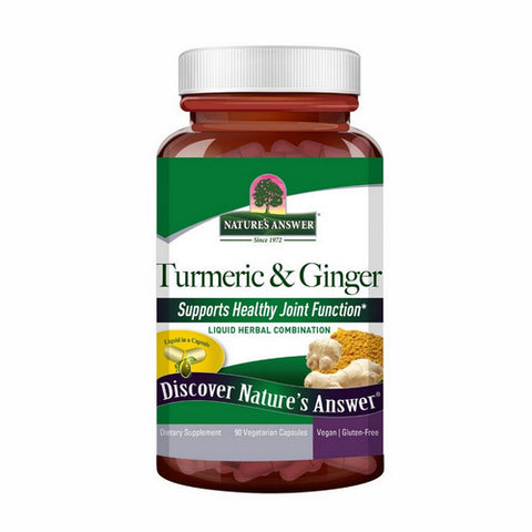 Nature's Answer, Turmeric and Ginger, 90 Veg Caps