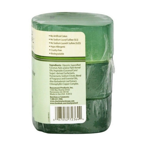 Clearly Natural, Glycerine Bar Soaps, 3 X 4 Oz