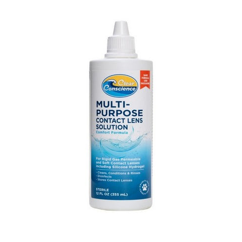 Clear Conscience, Multi-Purpose Contact Lens Solution, 12 fl oz