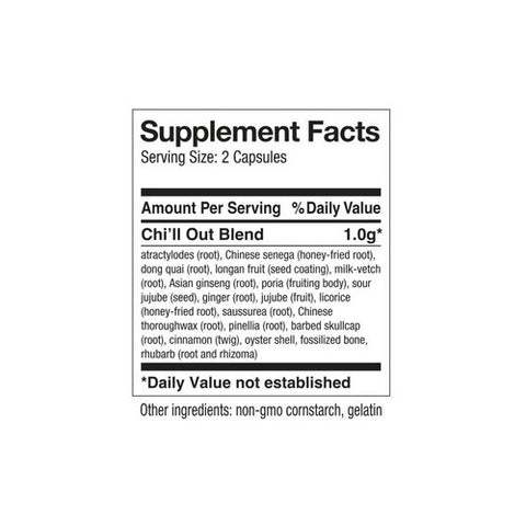 OHCO (Oriental Herb Company), Chi'll Out, 120 caps