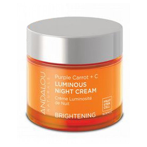 Andalou Naturals, Luminous Night Cream, Purple Carrot Plus C, 1.7 oz