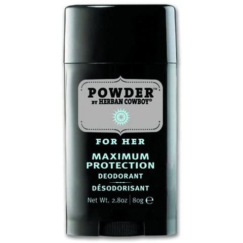 Herban Cowboy, Natural for Her Deodorant, Powder Scent 2.8 oz