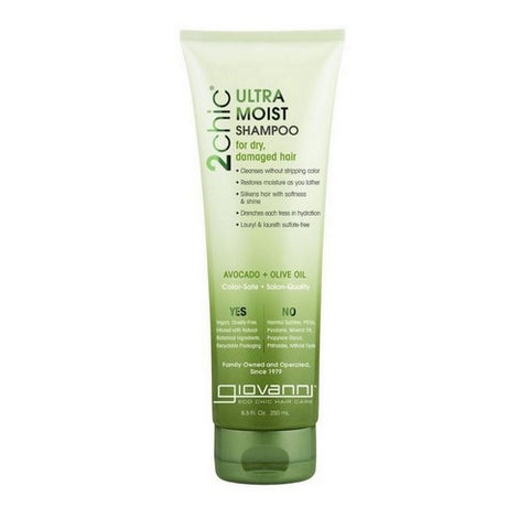 Giovanni Cosmetics, 2Chic Ultra-Moist Shampoo, Avocado and Olive Oil 8.5 OZ