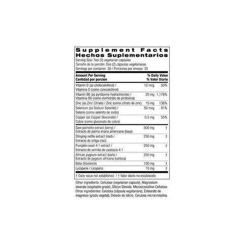 Bio Nutrition Inc, Prostate Wellness, 60 VEG CAPS