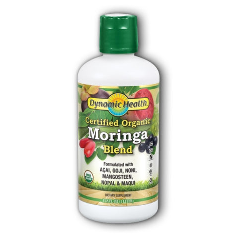 Dynamic Health Laboratories, Organic Moringa Juice Blend, 33.8 oz