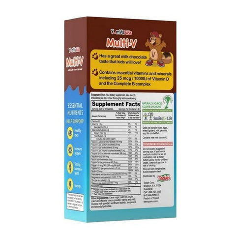 Dulce Probiotics, Multi-V Plus Multi-Mineral Fornula, Milk Chocolate 60 Chews