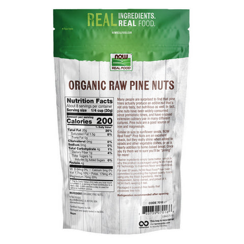Now Foods, Organic Pine Nuts, 227 g, 8 oz