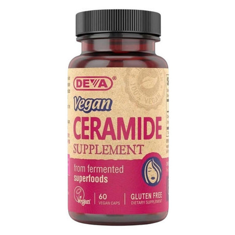 Deva Vegan Vitamins, Vegan Ceramide Skin Support, 60 TABS