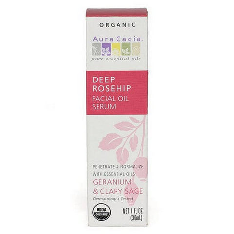 Aura Cacia, Deep Rosehip Facial Oil Serum, 1 OZ