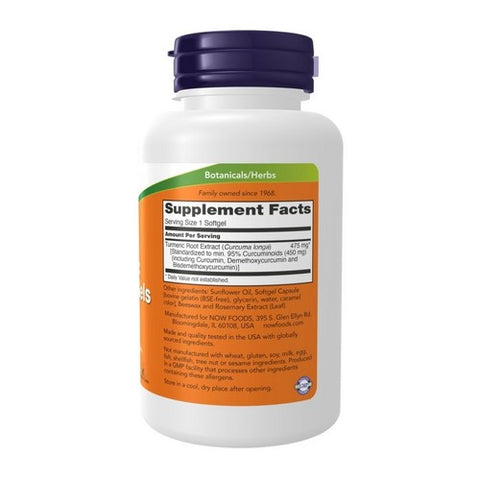 Now Foods, Curcumin Softgels, 450 mg, 60 SOFTGELS