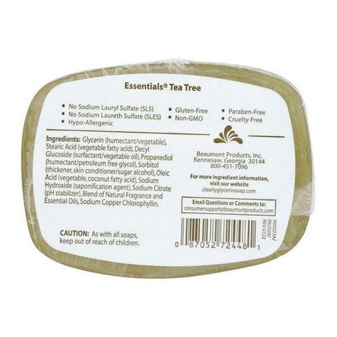 Clearly Natural, Glycerine Bar Soap, Tea Tree 4 oz