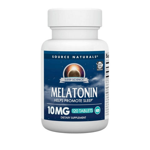 Source Naturals, Melatonin, 10 mg, 120 Tabs