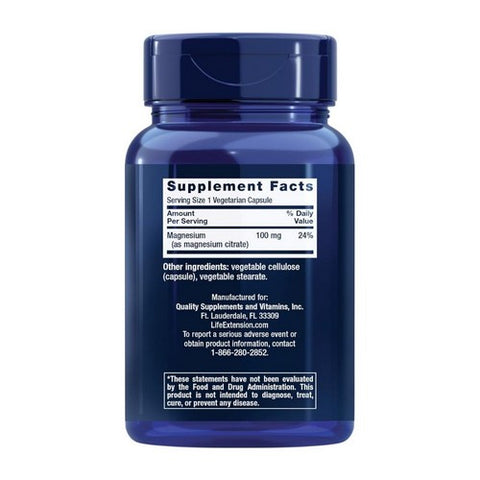 Life Extension, Magnesium Citrate, 160 mg, 100 Vcaps