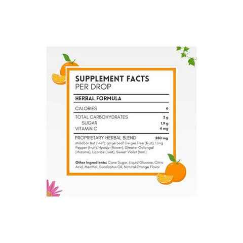 Herbion, All Natural Cough Drops, Orange 18 Lozenges