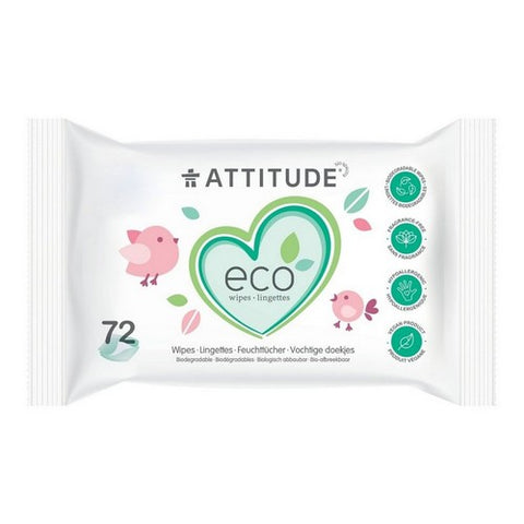 Attitude, Baby Wet Wipes, 72 Count