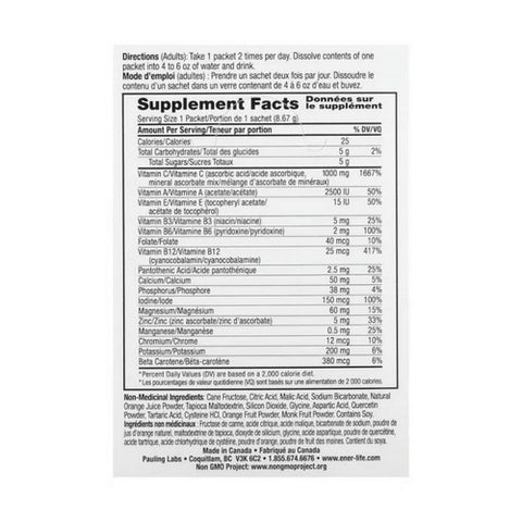 Ener-C, Ener-C Vitamin C Multivitamin Drink Mix, 1000 mg, Orange, 30 Packets
