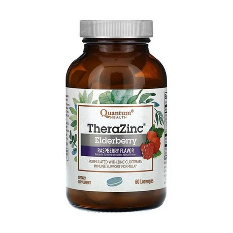 Quantum Health, Zinc Elderberry Lozenges, Raspberry 60 Loz