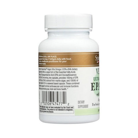 Spectrum Oils, Vegan Ultra Omega-3 EPA Plus DHA, 60 Softgels