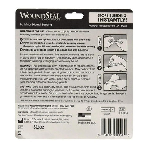 Woundseal, Blood Stop Powder, Count of 4