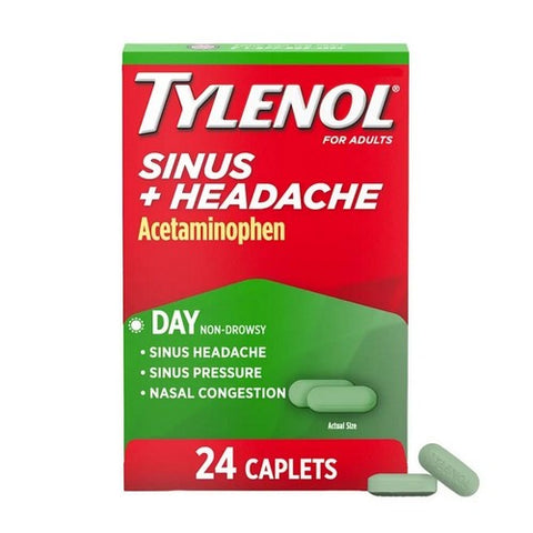 Tylenol, Sinus Congestion And Pain Caplets Daytime, 24 Caps