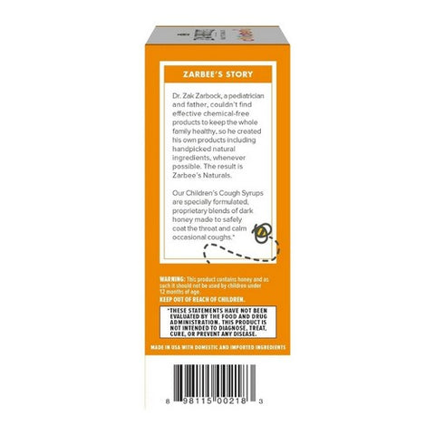 Zarbees, Childrens Cough Syrup, 4 oz
