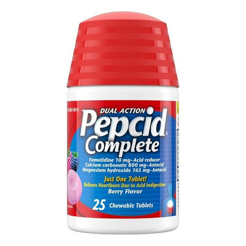 Pepcid, Complete Chewable, Berry Flavor 25 Tabs